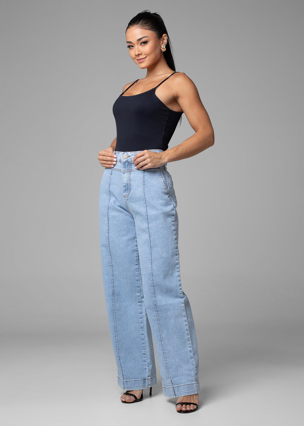 Calça Jeans Sawary Wide Leg - 281710 AZUL