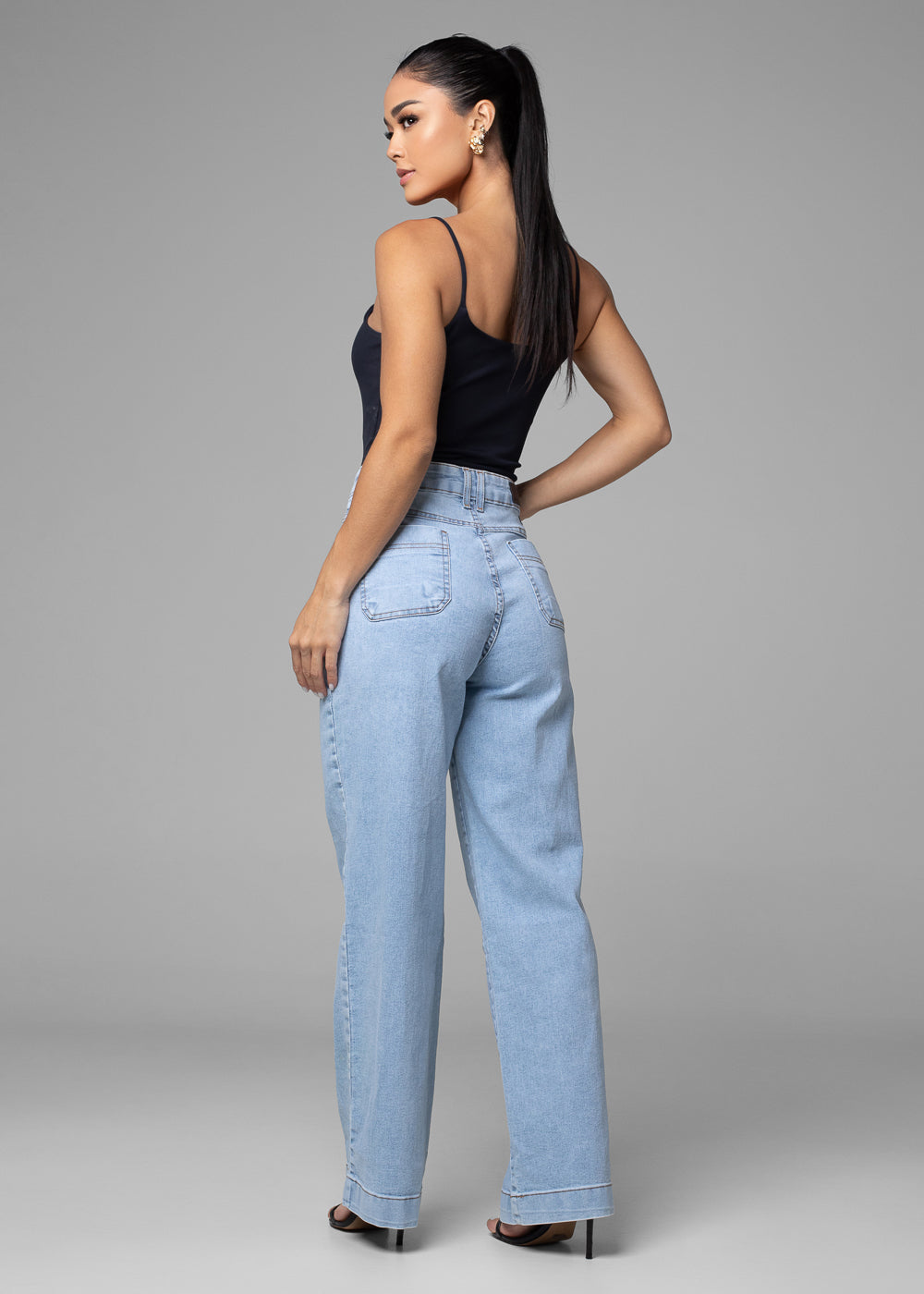 Calça Jeans Sawary Wide Leg - 281710 AZUL