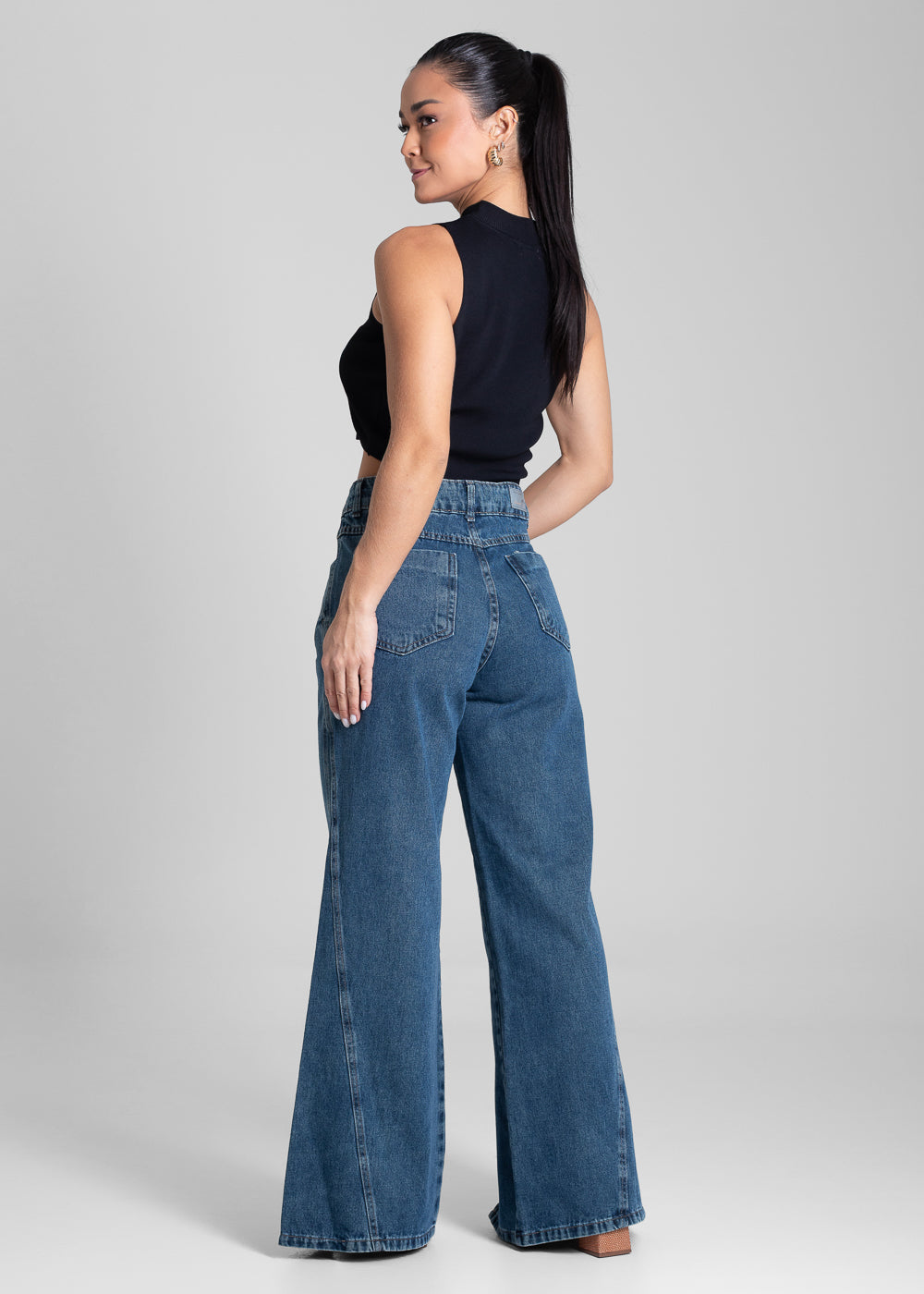 Calça Jeans Sawary Wide Leg - 281716 AZUL