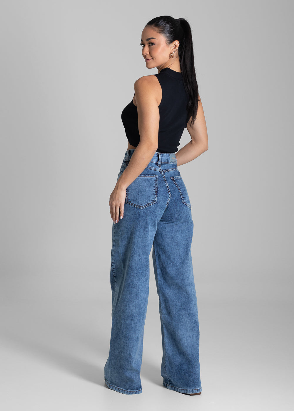 Calça Jeans Sawary Wide Leg - 281721 AZUL