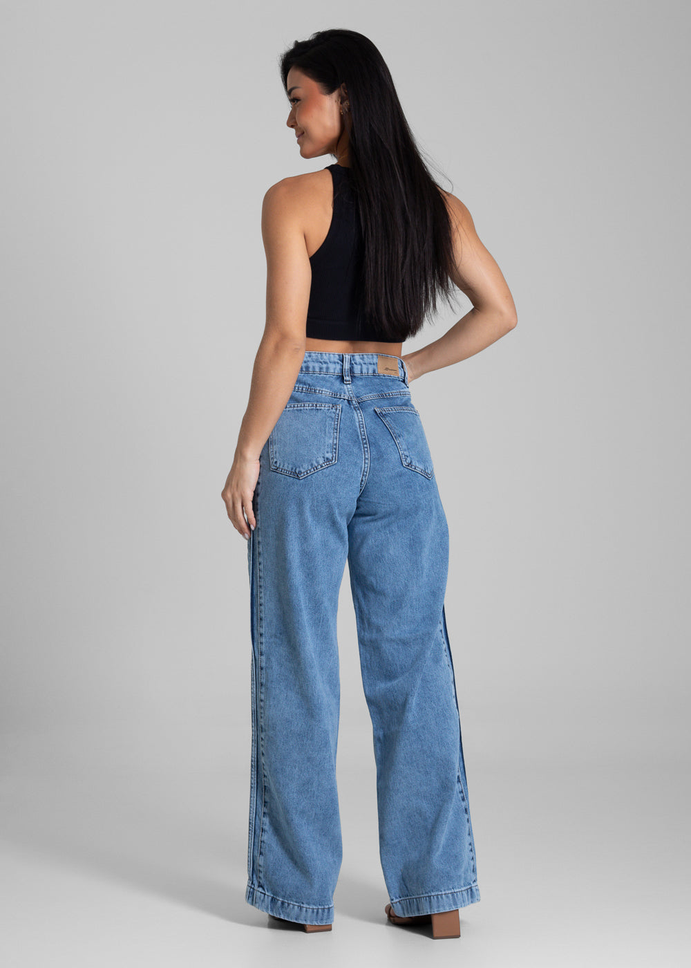 Calça Jeans Sawary Wide Leg - 281725 AZUL