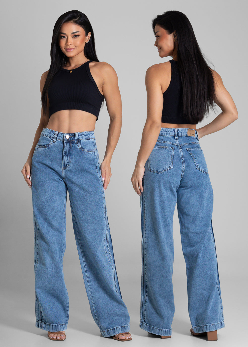 Calça Jeans Sawary Wide Leg - 281725 AZUL