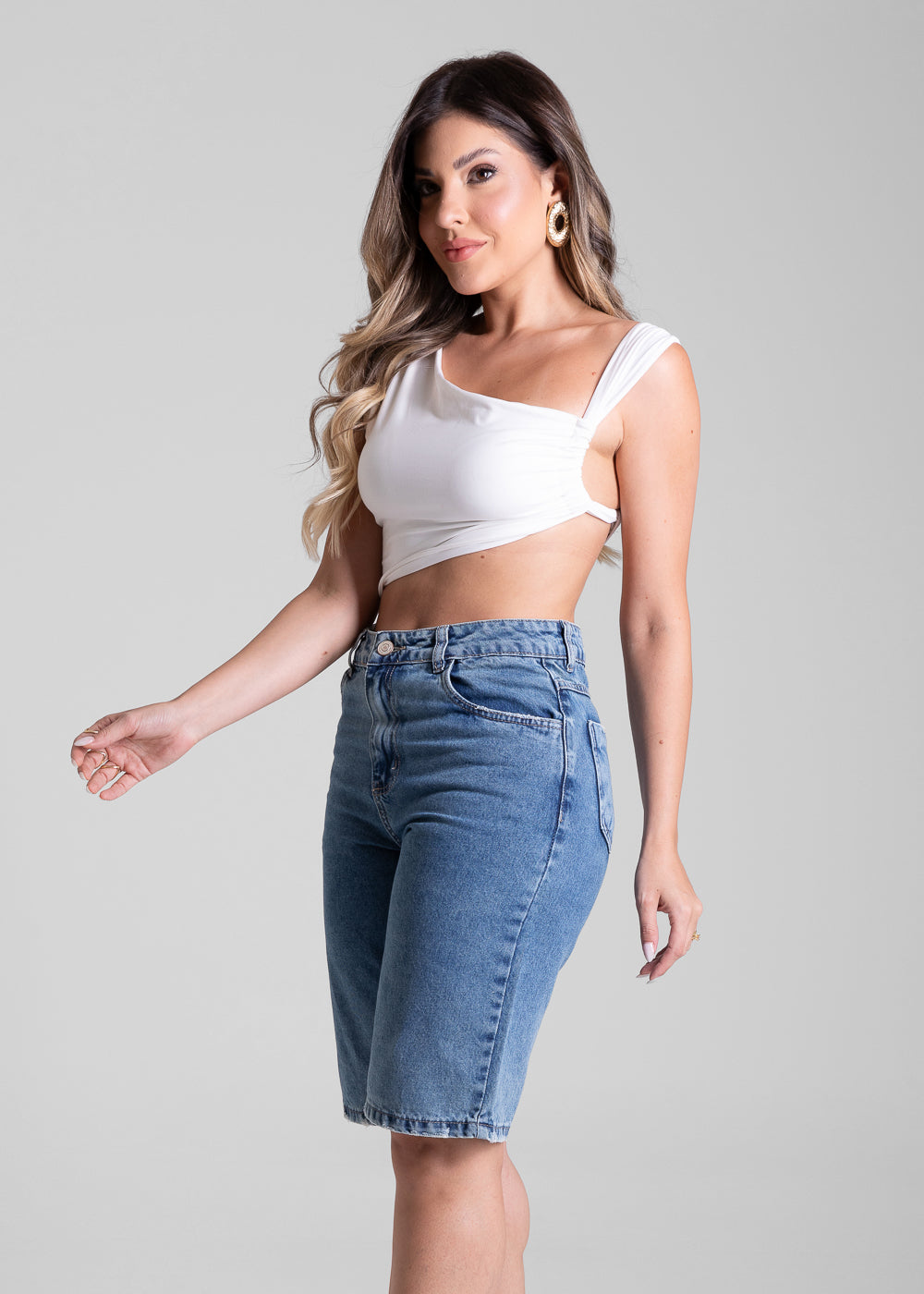 Bermuda Jeans Sawary - 281743 AZUL