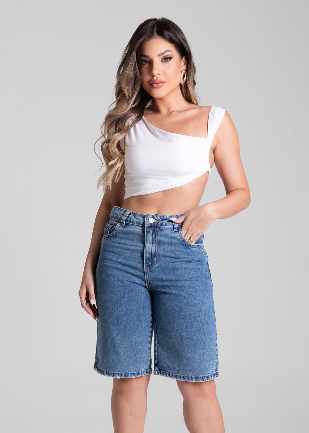 Bermuda Jeans Sawary - 281743 AZUL