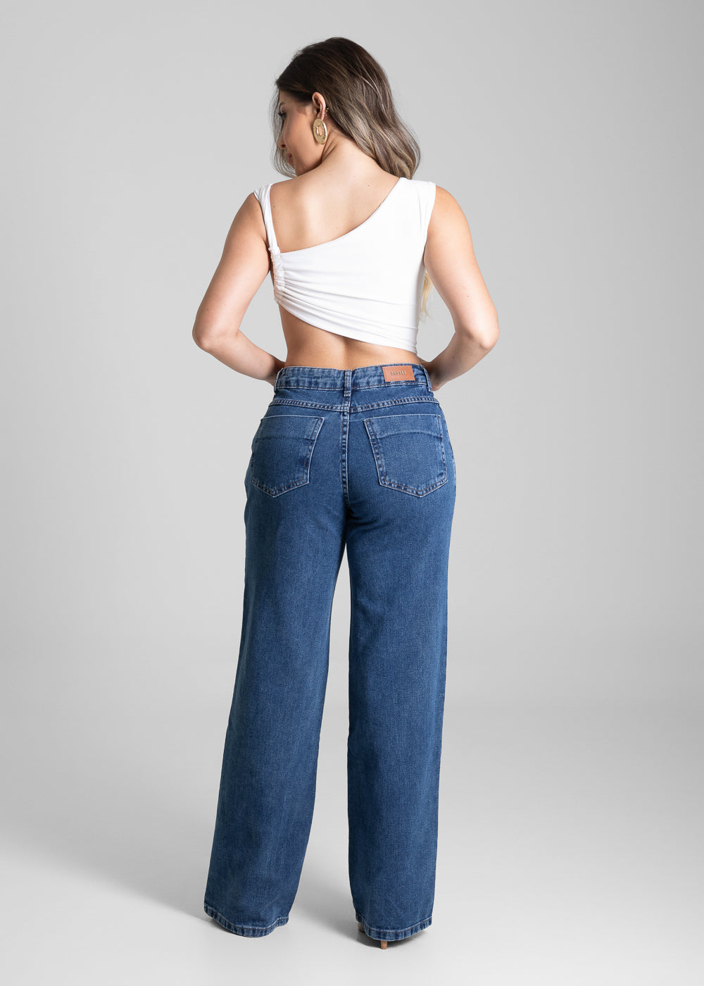 Calça Jeans Sawary Wide Leg - 281751 AZUL