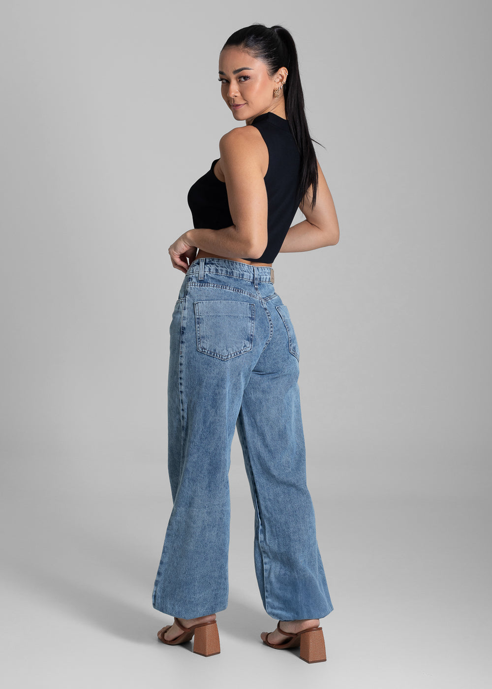 Calça Jeans Sawary Balonê - 281755 AZUL