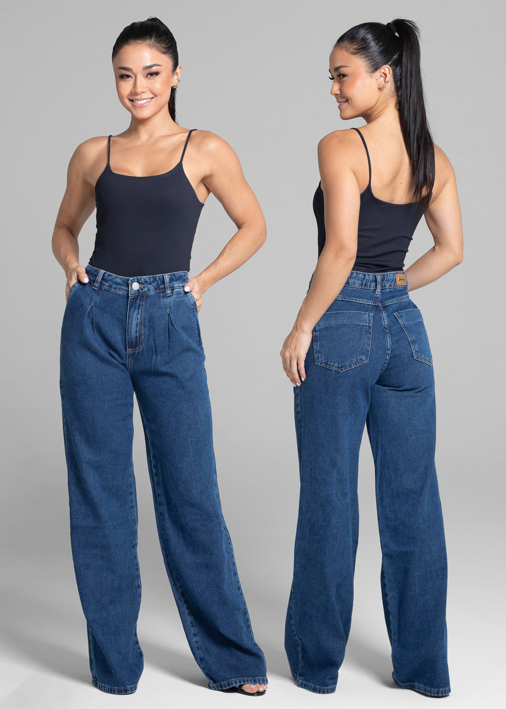 Calça Jeans Sawary Wide Leg - 281762 AZUL