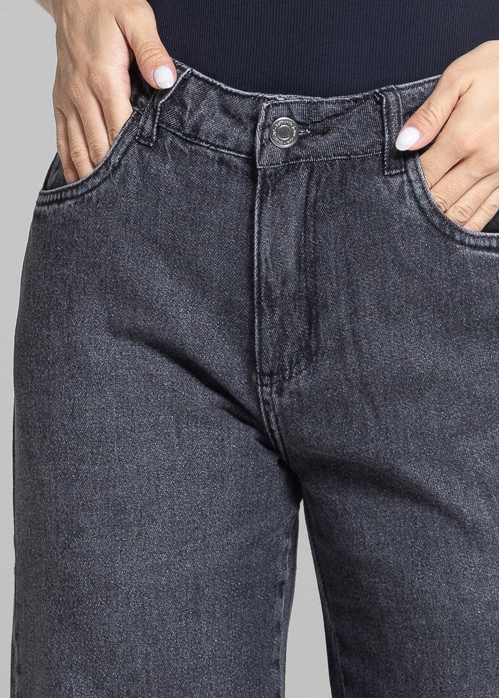 Calça Jeans Sawary Reta Petit - 281765 PRETO