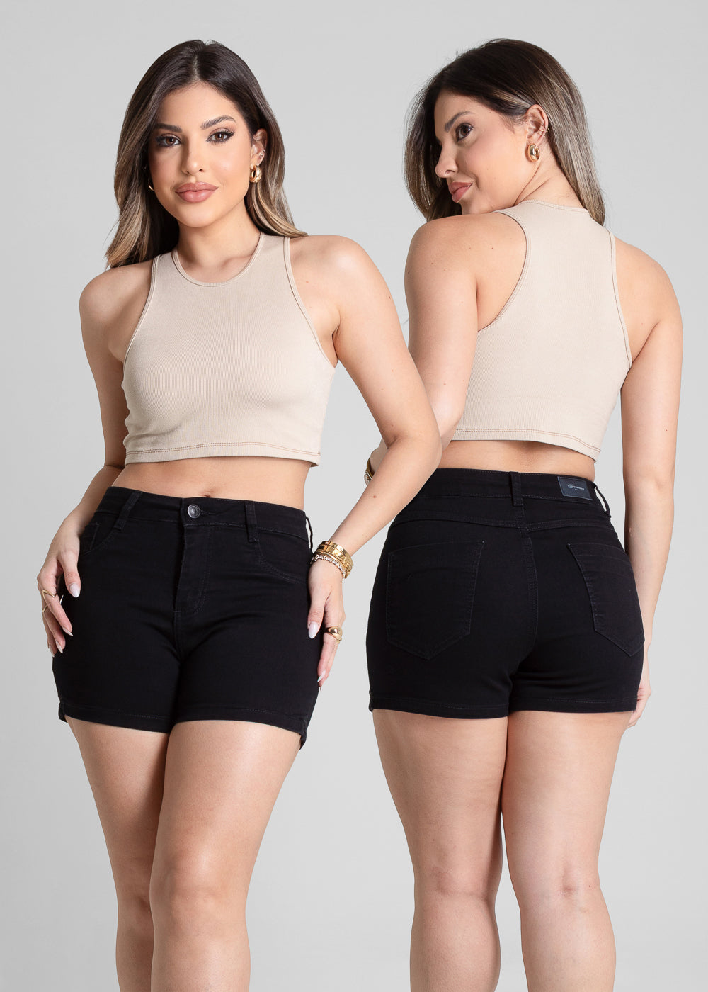 Shorts Sarja Sawary - 281770 PRETO