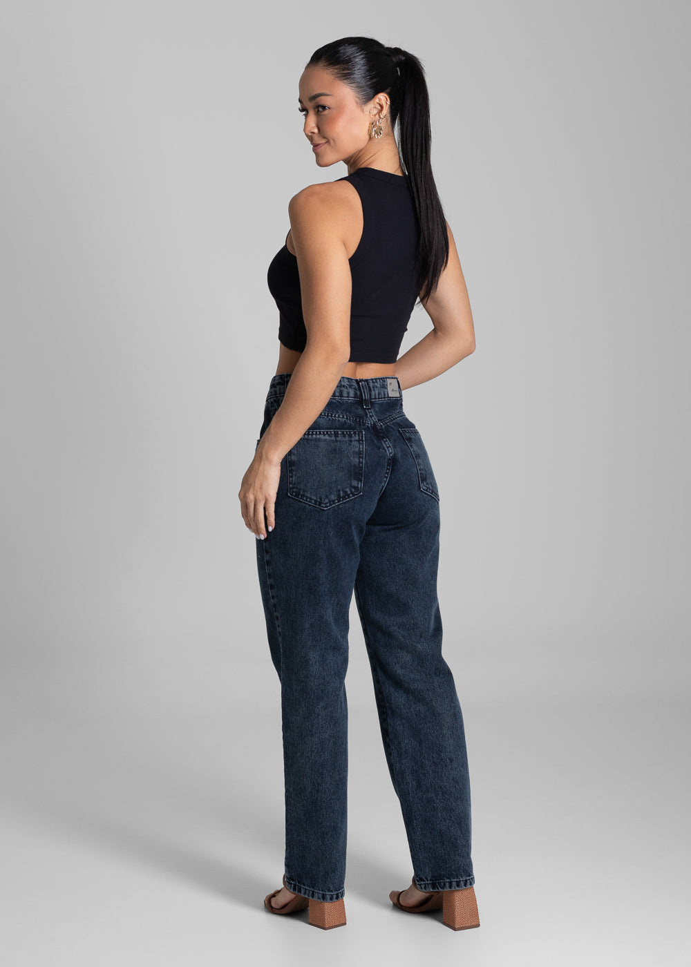 Calça Jeans Sawary Reta - 281785 PRETO