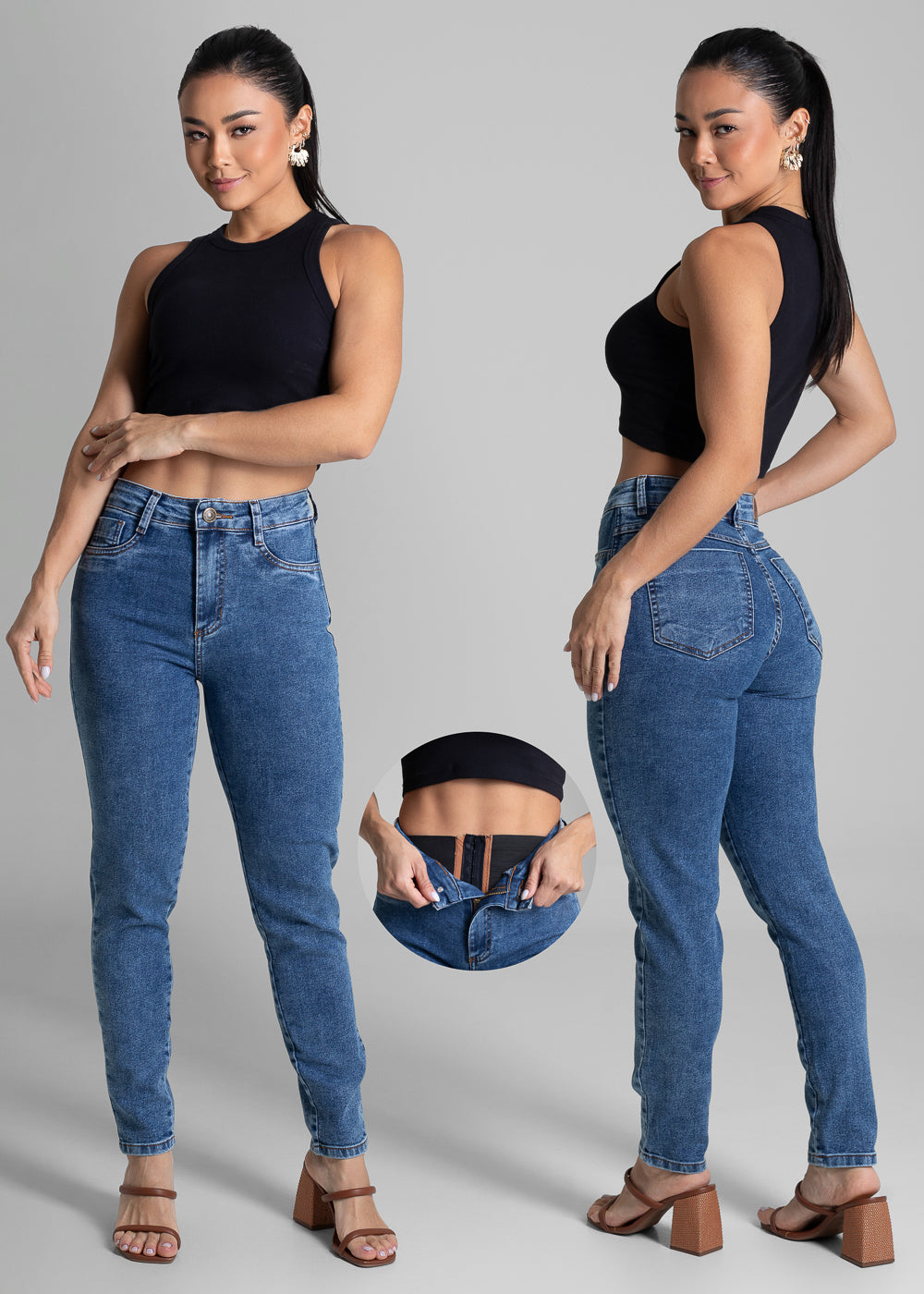 Calça Jeans Sawary Super Lipo - 281801 AZUL