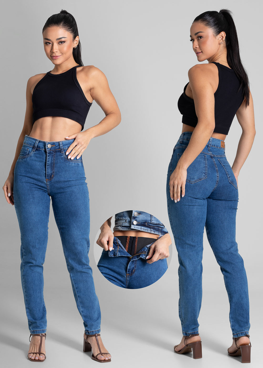 Calça Jeans Sawary Super Lipo - 281805 AZUL