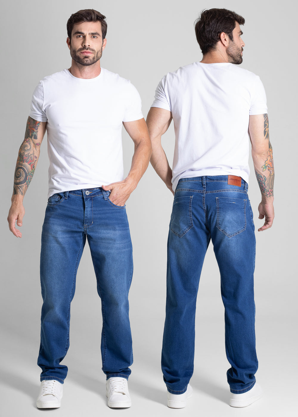 Calça Jeans Sawary Reta - 281820 AZUL