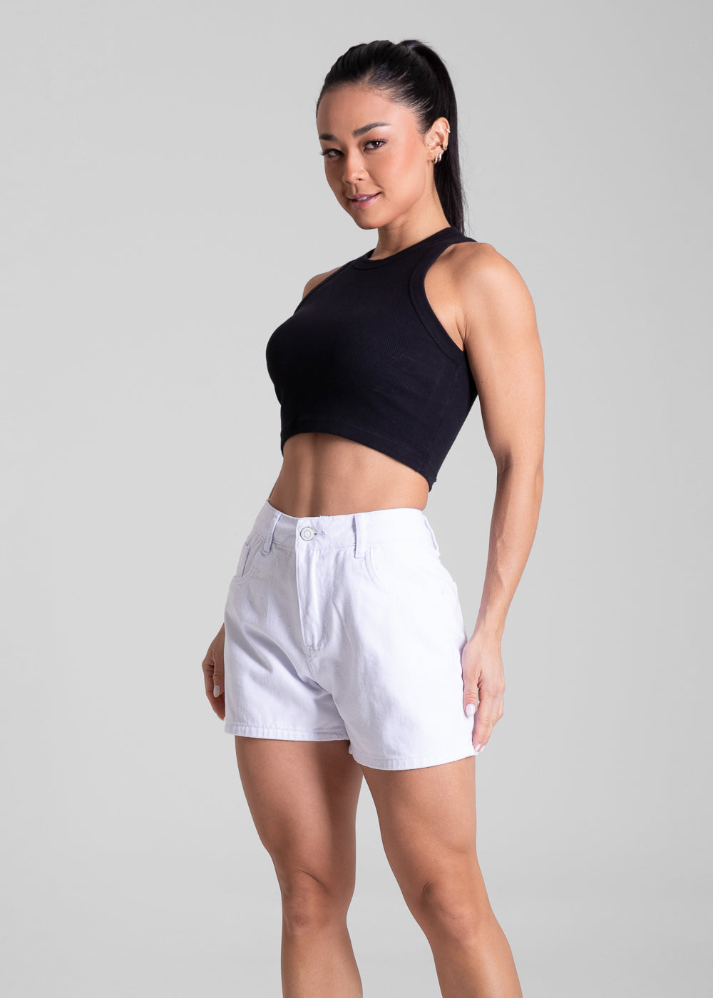 Shorts Sarja Sawary - 281829 BRANCO