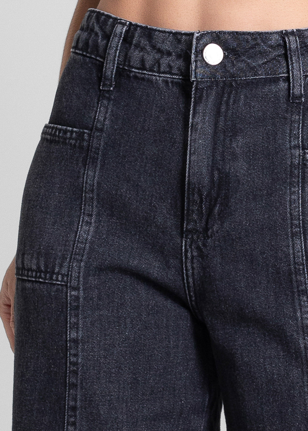 Calça Jeans Sawary Super Wide Leg - 281830 PRETO