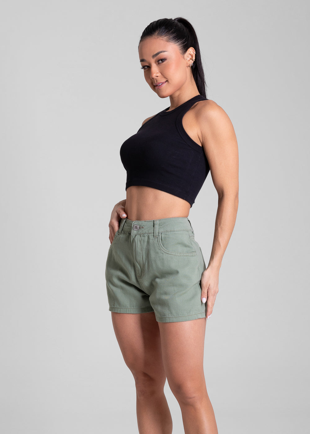 Shorts Sarja Sawary - 281831 VERDE OLIVA