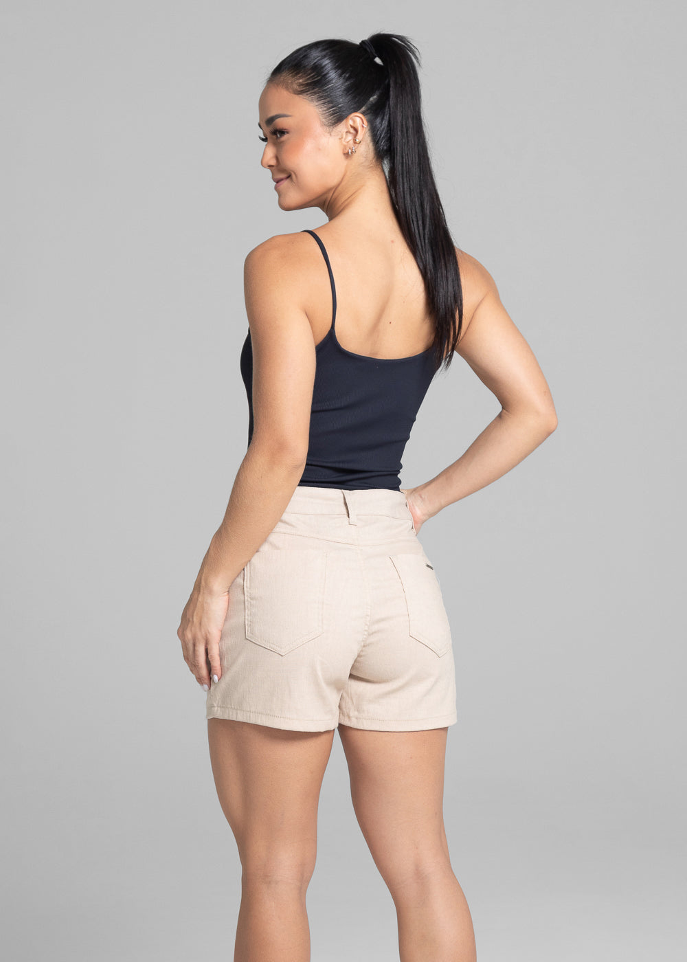 Shorts Linho Sawary - 281845 AREIA SOFT SKIN
