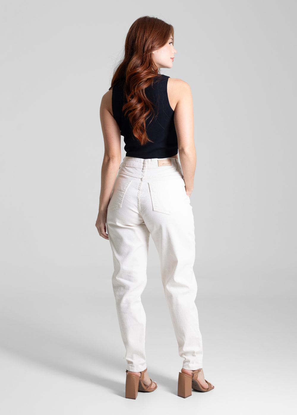 Calça Sarja Sawary Mom - 281847 CRU NATURAL