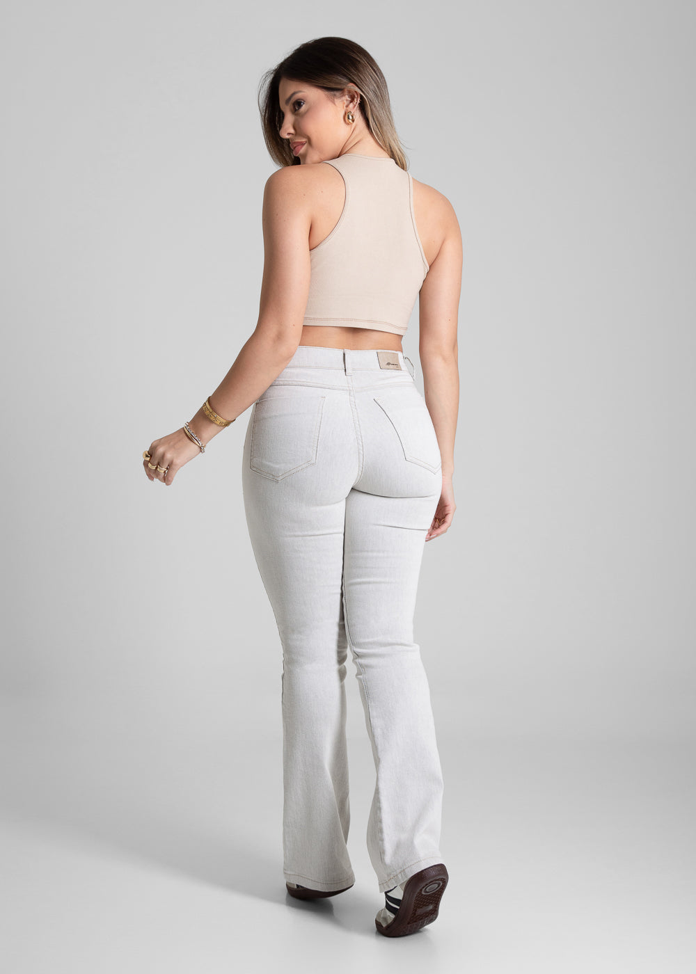 Calça Sarja Sawary Boot Cut Petit - 281851 MESCLA