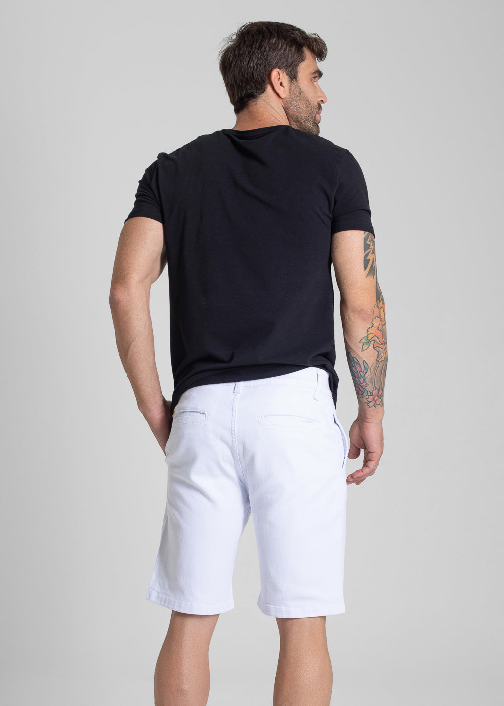 Bermuda Sarja Sawary - 281856 BRANCO