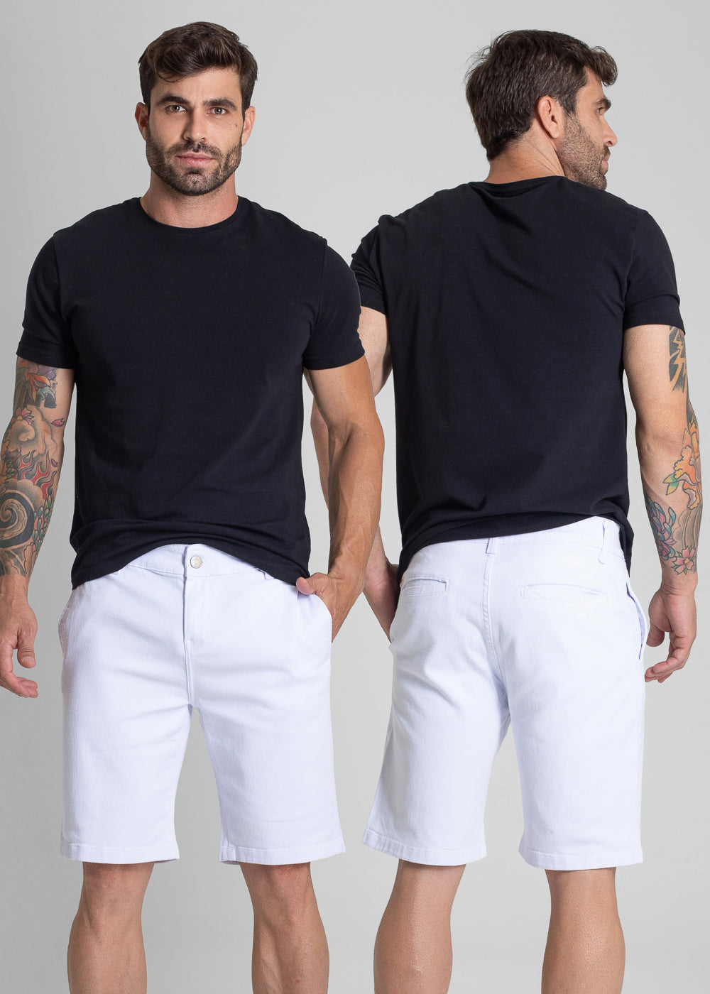 Bermuda Sarja Sawary - 281856 BRANCO