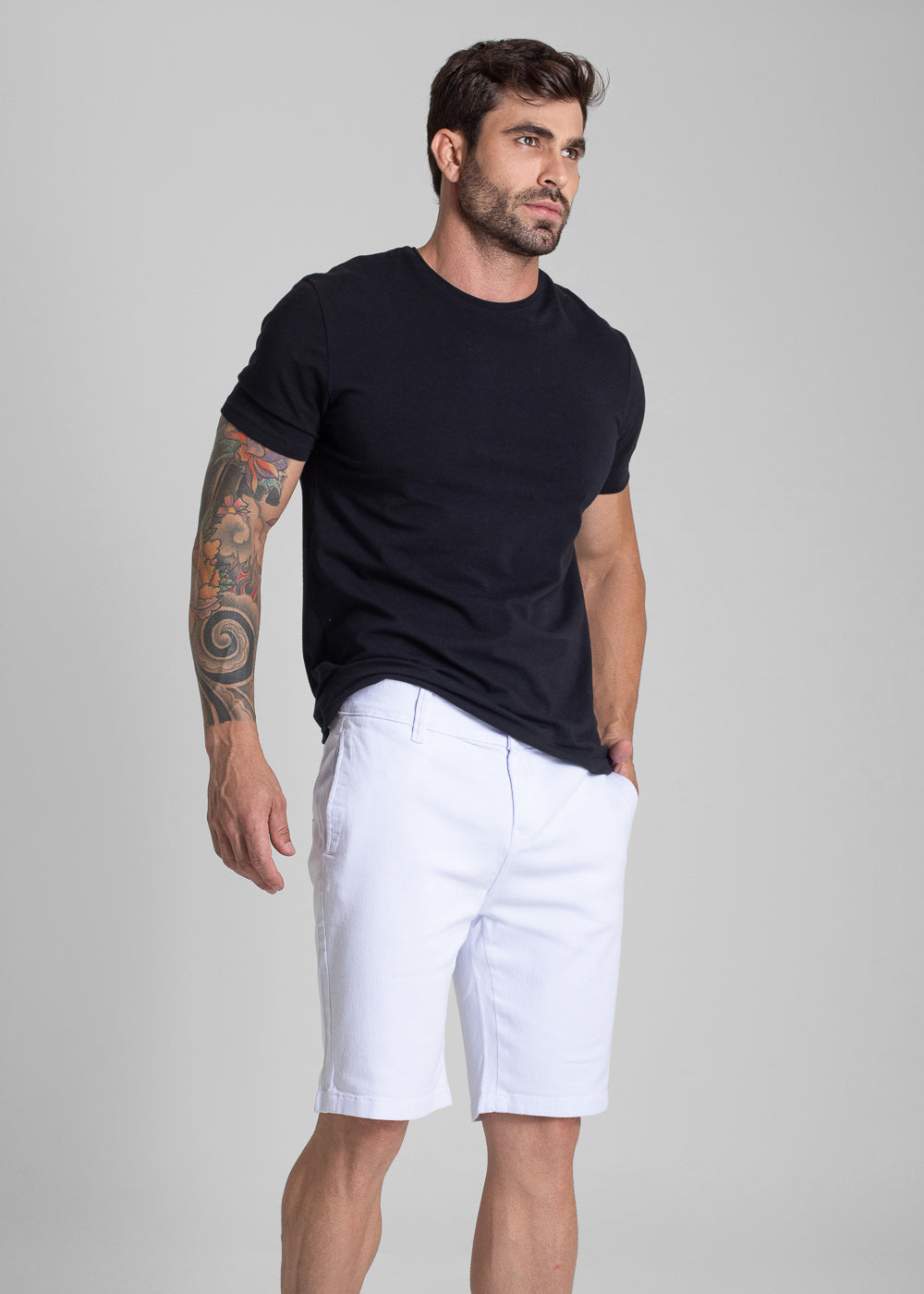 Bermuda Sarja Sawary - 281856 BRANCO