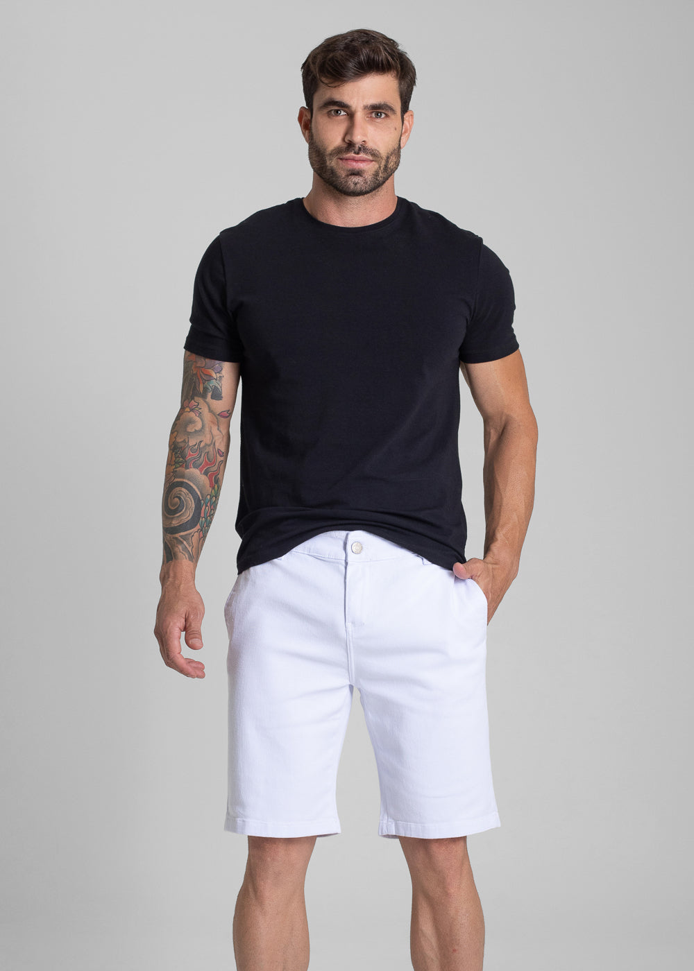 Bermuda Sarja Sawary - 281856 BRANCO