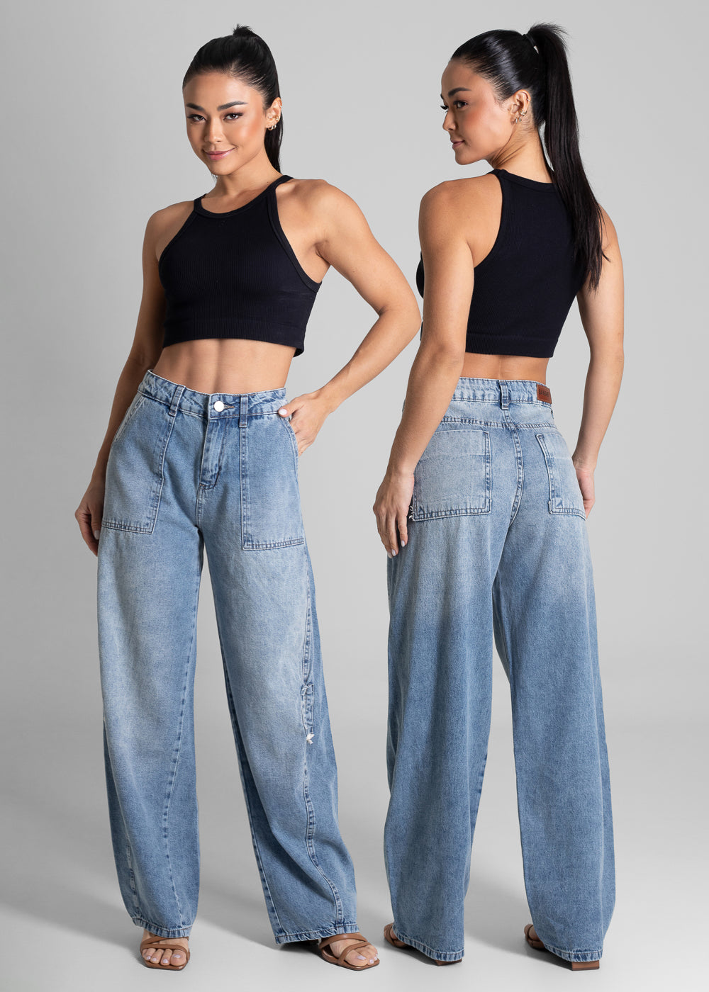 Calça Jeans Sawary Barrel - 281857 AZUL