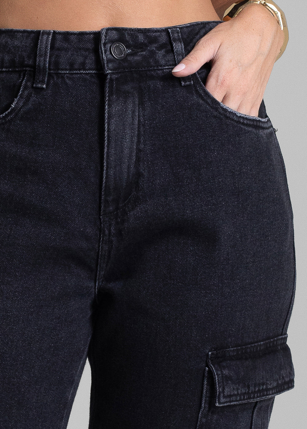 Calça Jeans Sawary Reta - 281858 PRETO