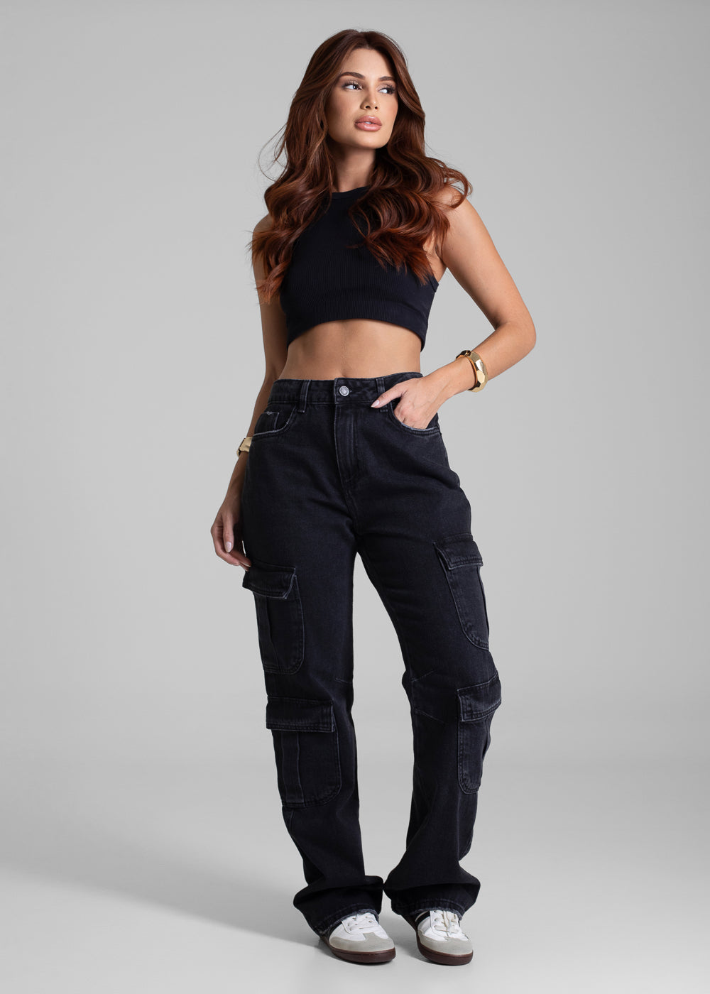 Calça Jeans Sawary Reta - 281858 PRETO