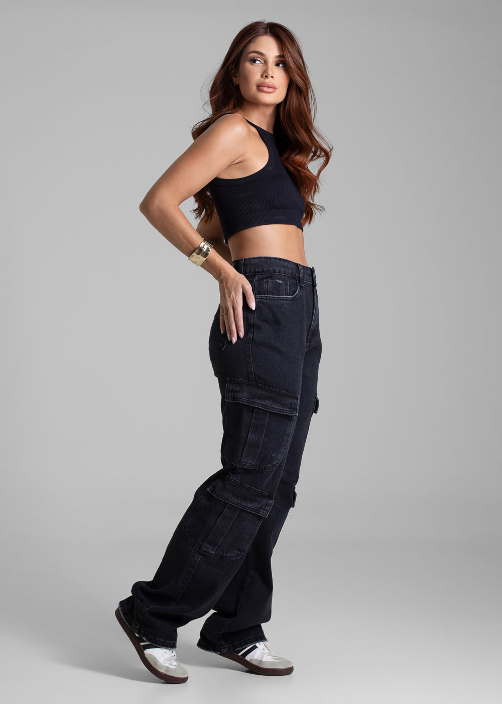 Calça Jeans Sawary Reta - 281858 PRETO