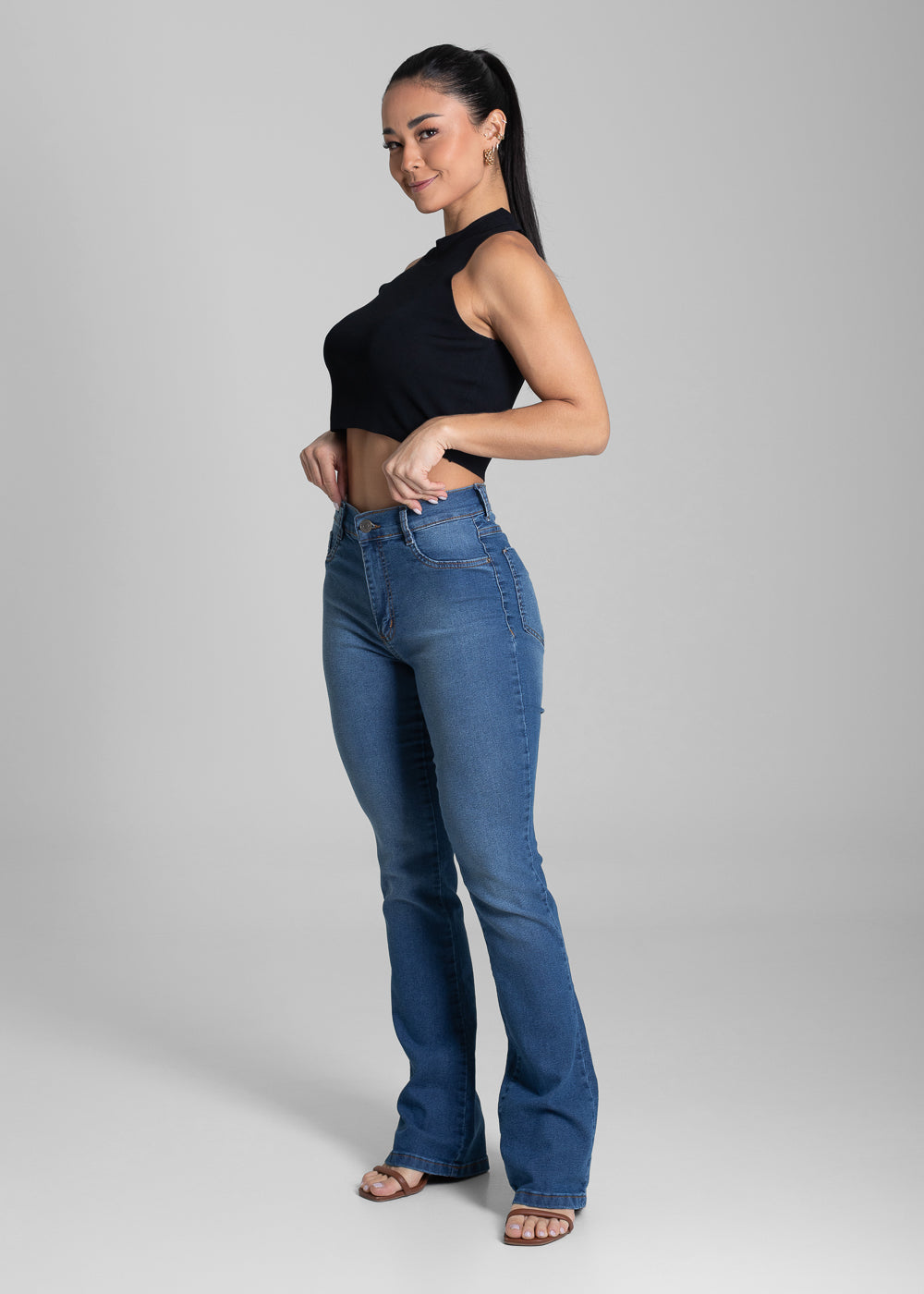 Calça Jeans Sawary Boot Cut - 281859 AZUL