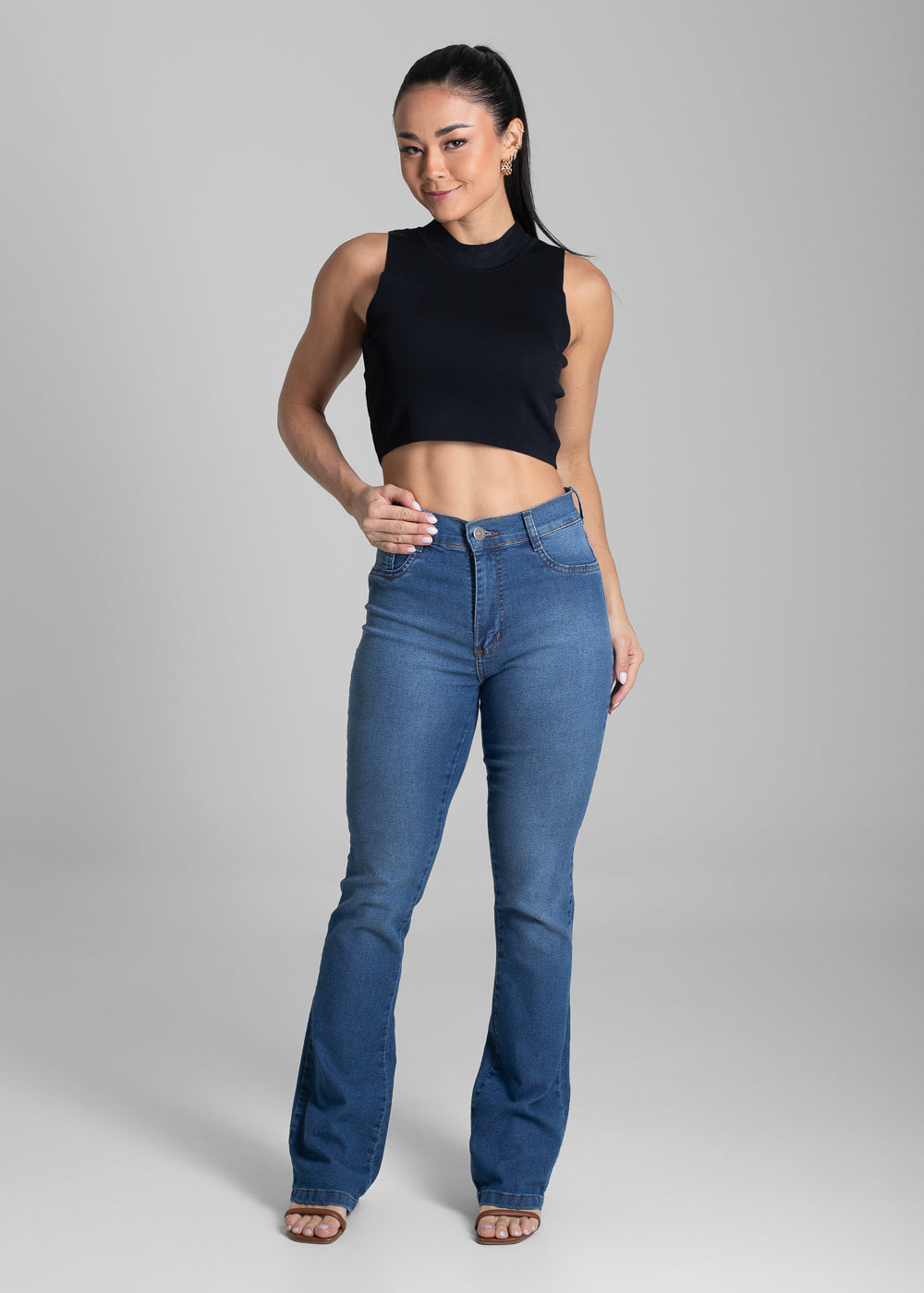 Calça Jeans Sawary Boot Cut - 281859 AZUL