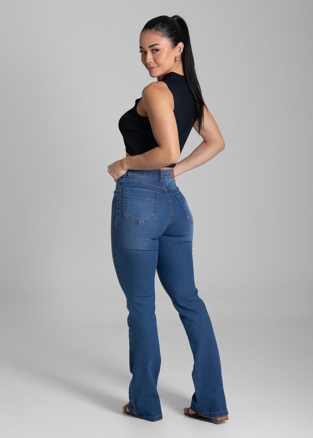 Calça Jeans Sawary Boot Cut - 281859 AZUL
