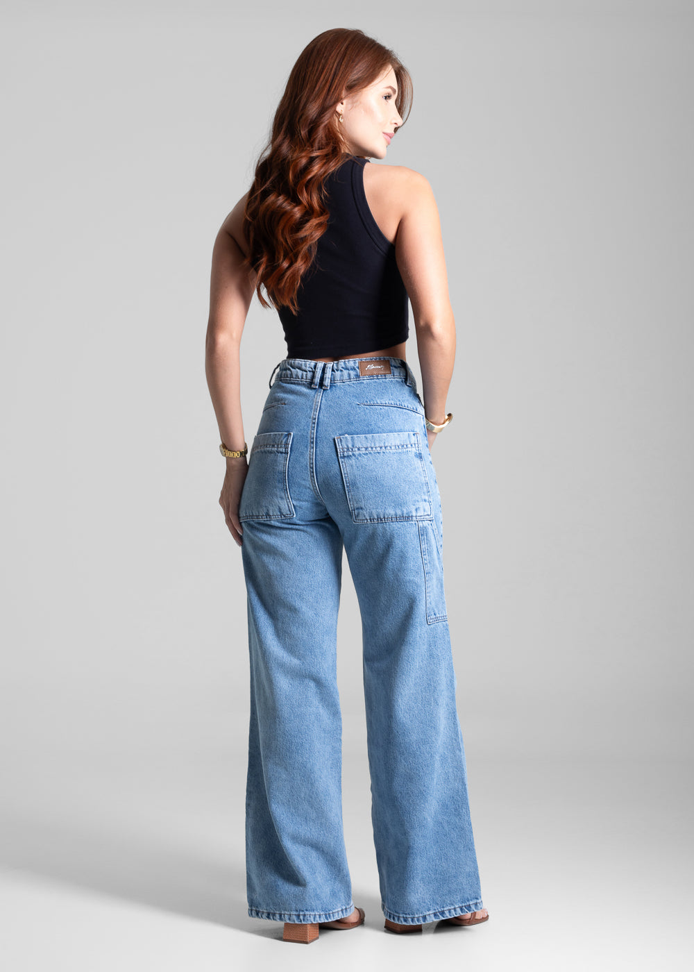 Calça Jeans Sawary Wide Leg - 281864 AZUL