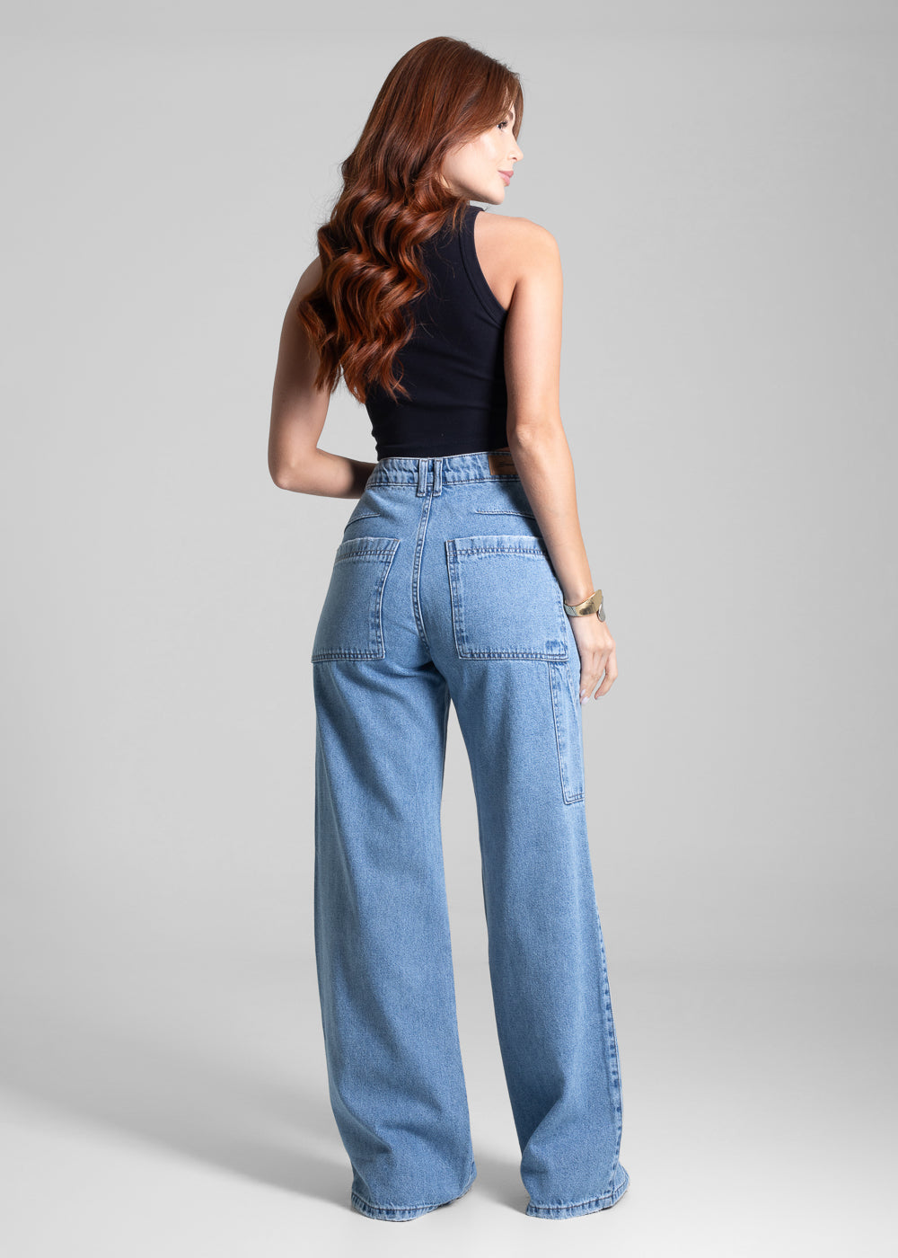 Calça Jeans Sawary Wide Leg - 281865 AZUL