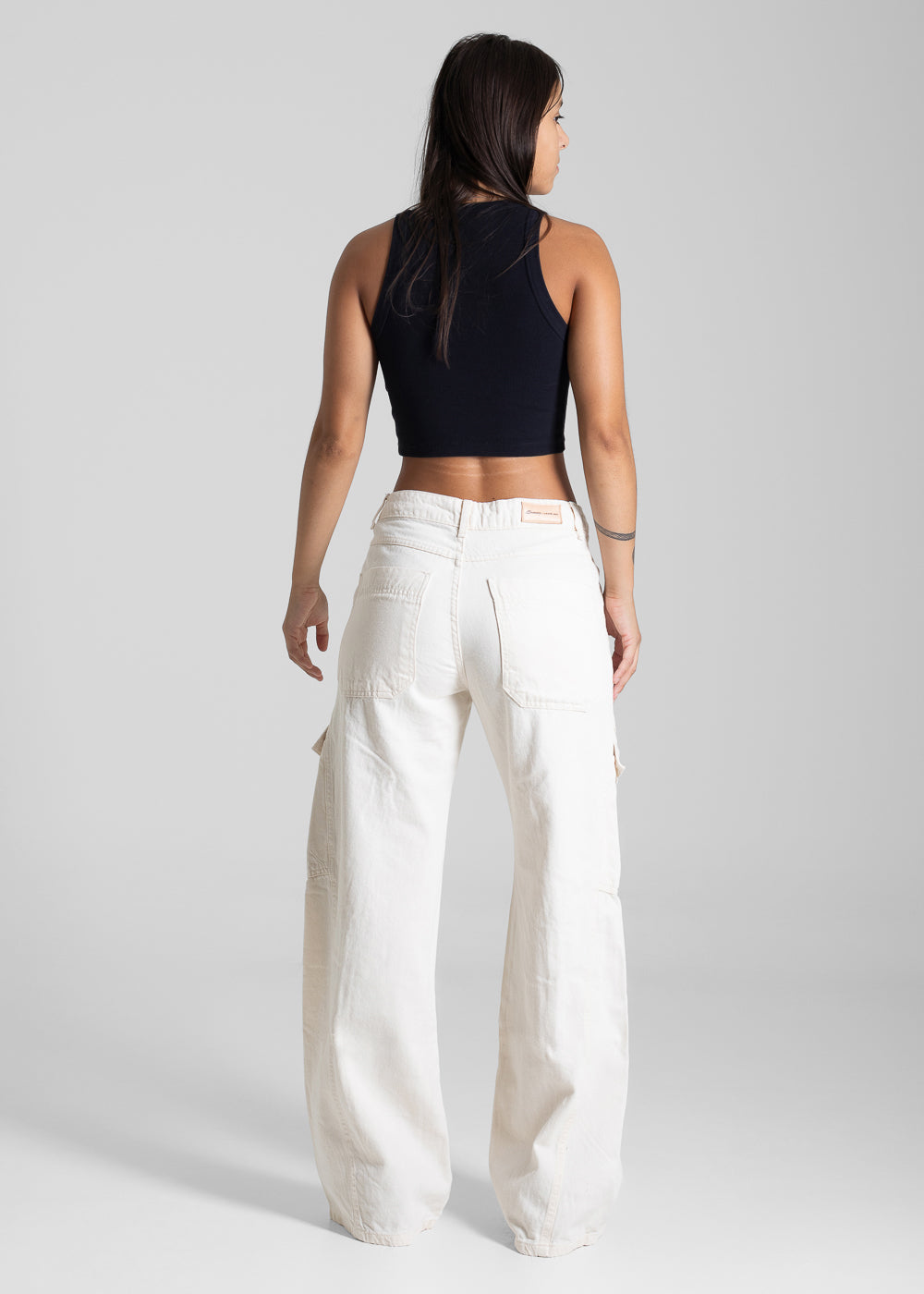 Calça Sarja Sawary Wide Leg - 281870 CRU