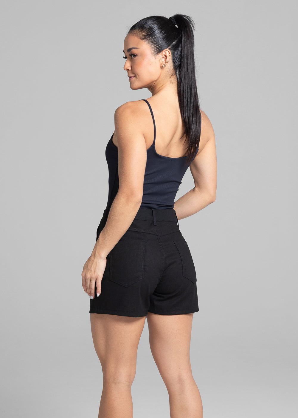 Shorts Linho Sawary - 281872 PRETO