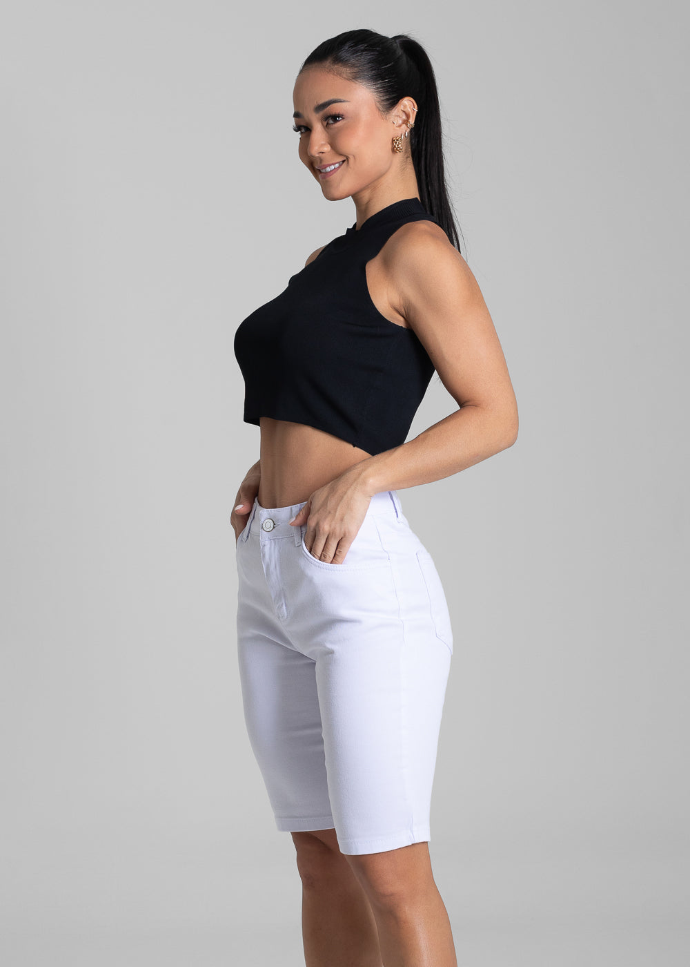 Bermuda Sarja Sawary - 281879 BRANCO