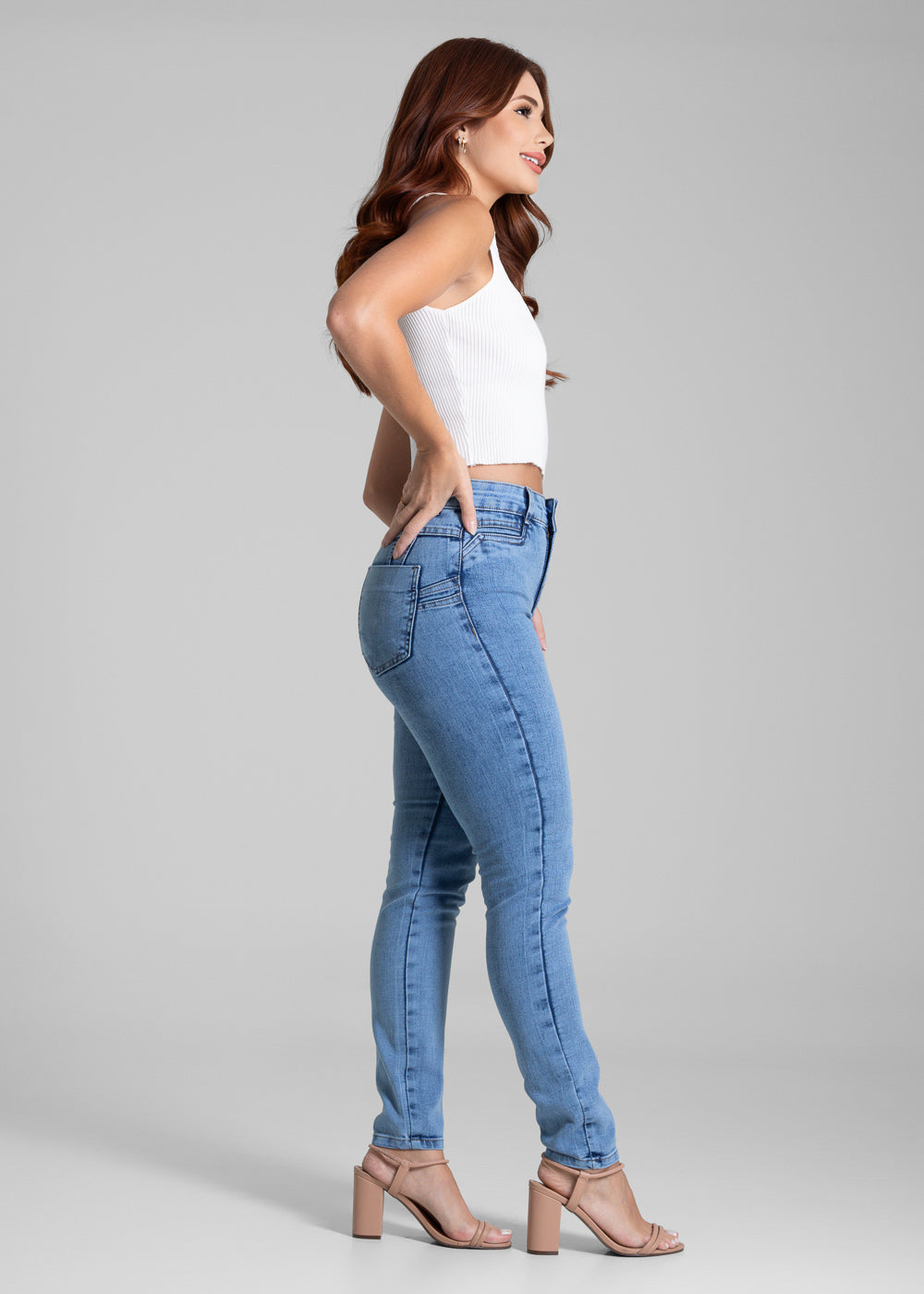 Calça Jeans Sawary Levanta Bumbum - 281887 AZUL