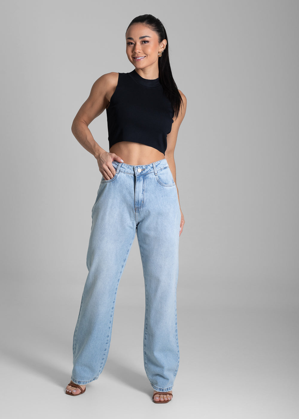 Calça Jeans Sawary Reta - 281889 AZUL