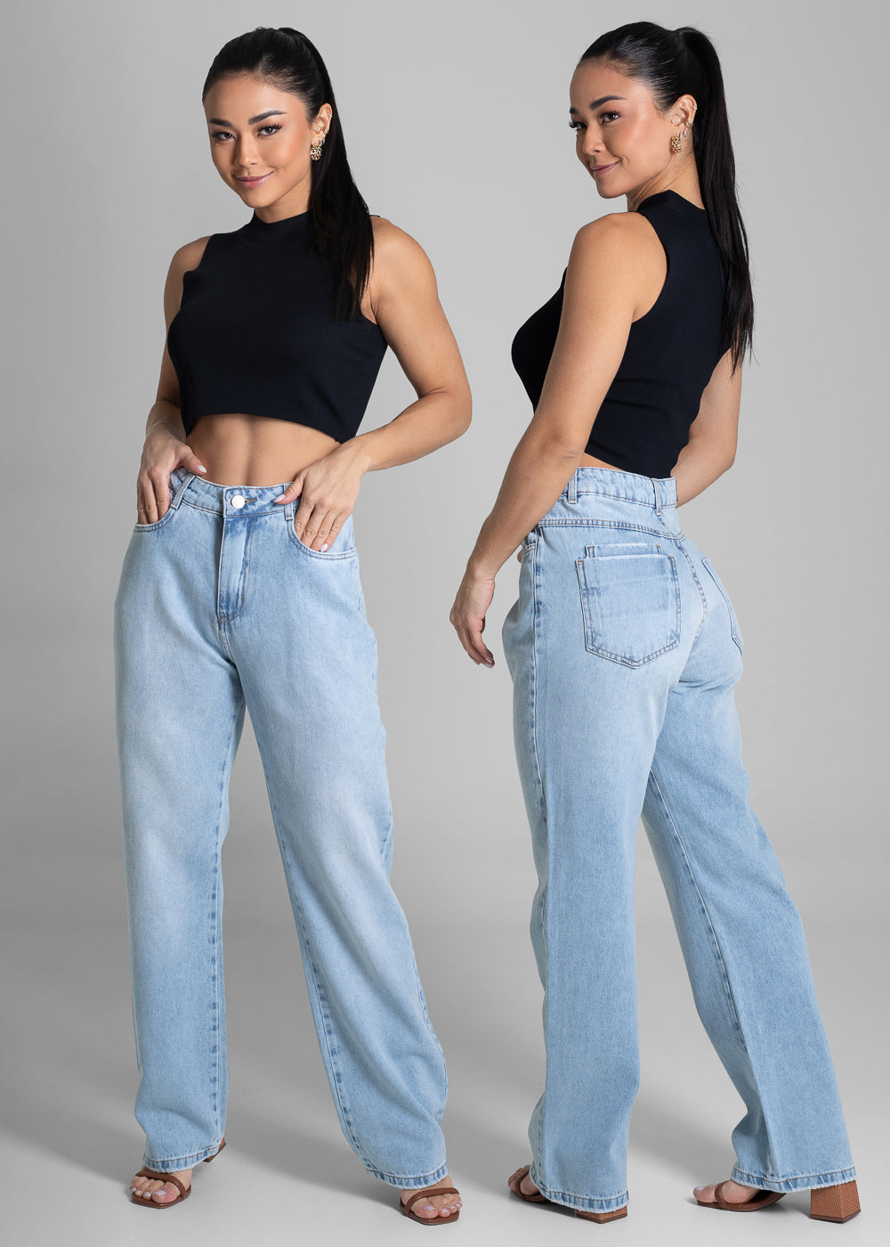Calça Jeans Sawary Reta - 281889 AZUL