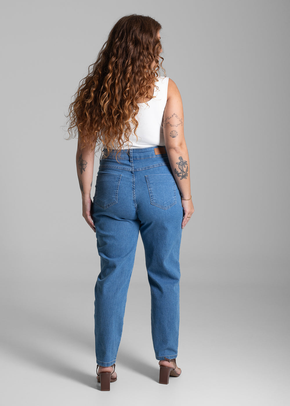 Calça Jeans Sawary Plus Size Mom - 281896 AZUL