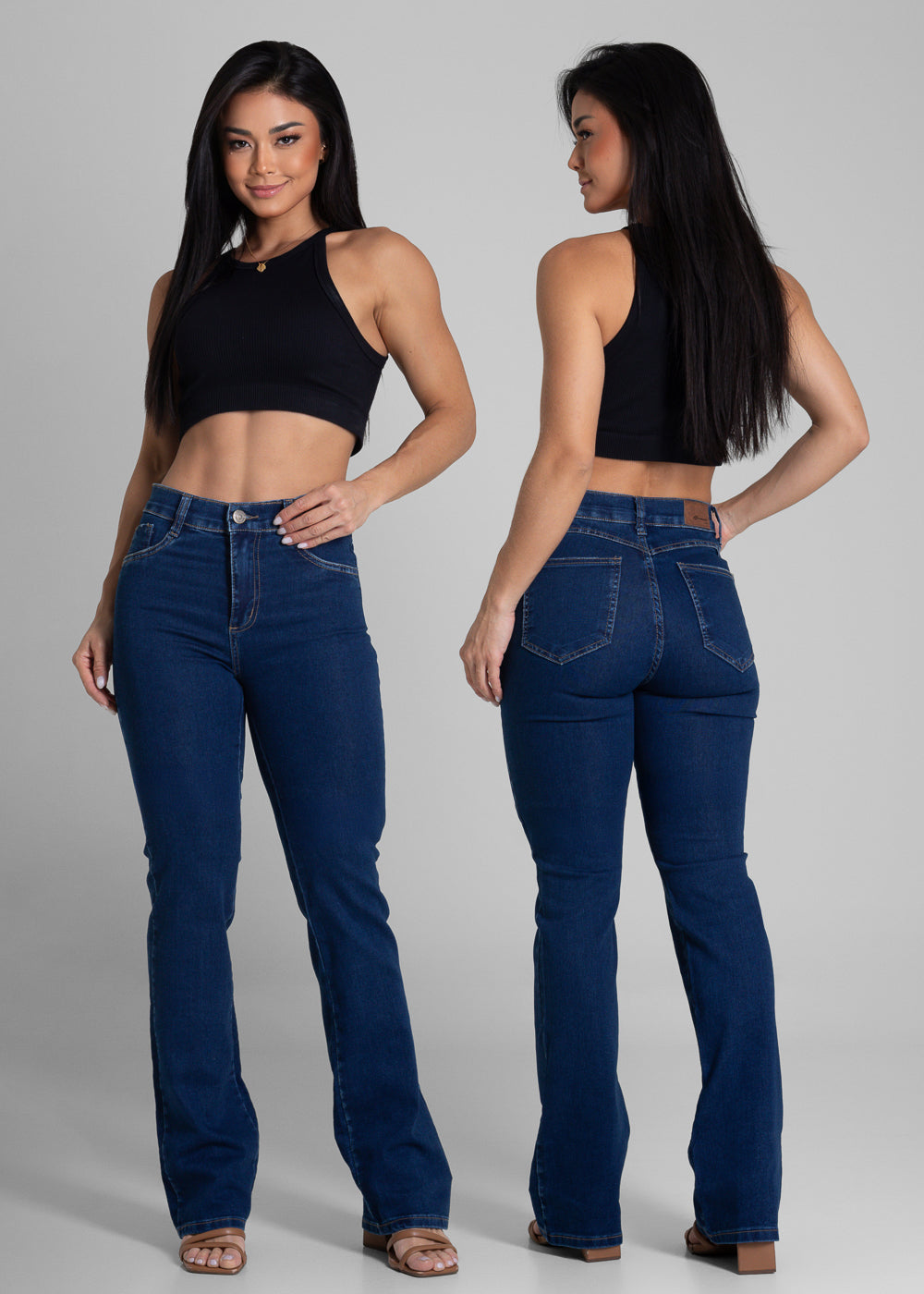 Calça Jeans Sawary Boot Cut - 281905 AZUL