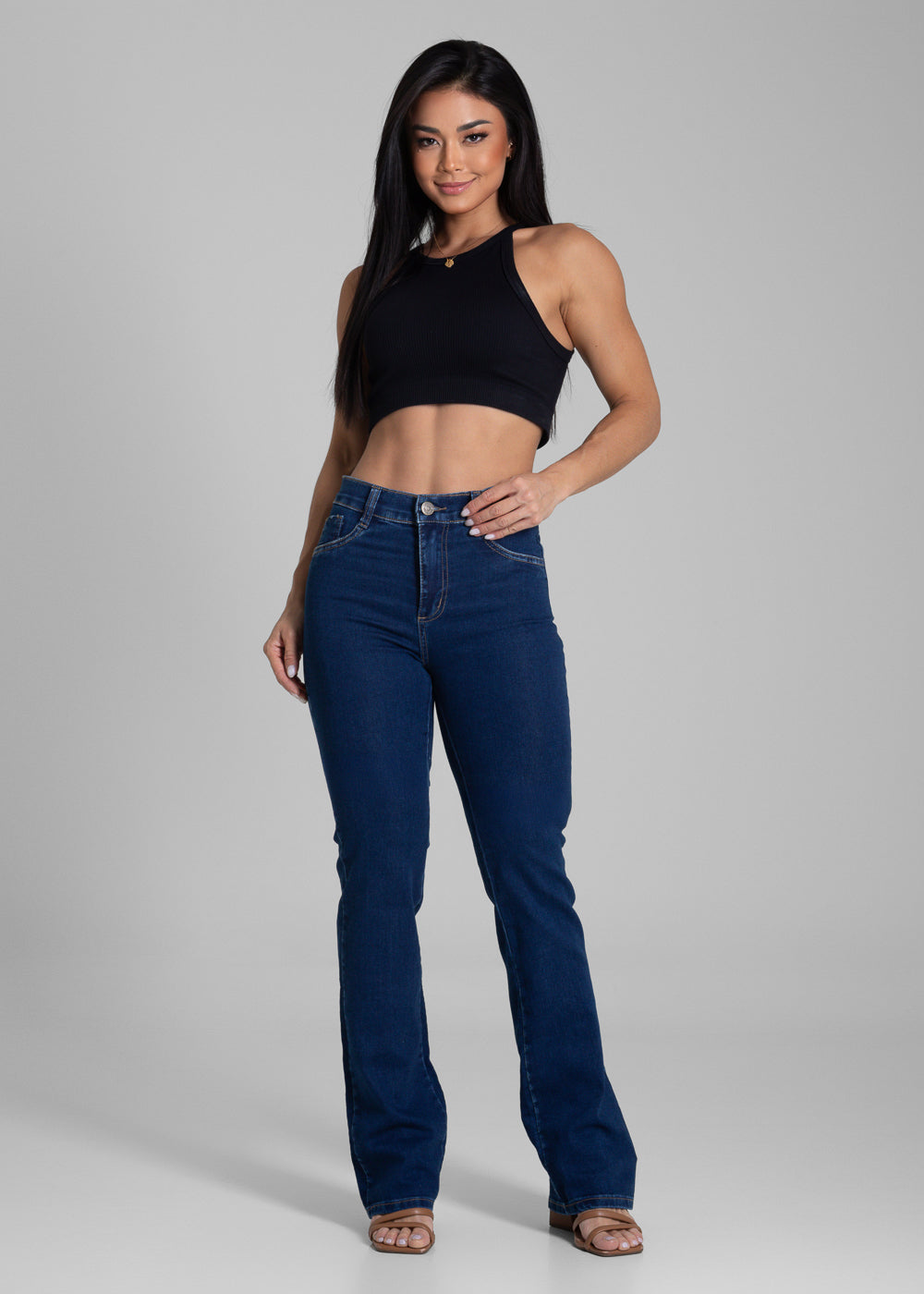Calça Jeans Sawary Boot Cut - 281905 AZUL
