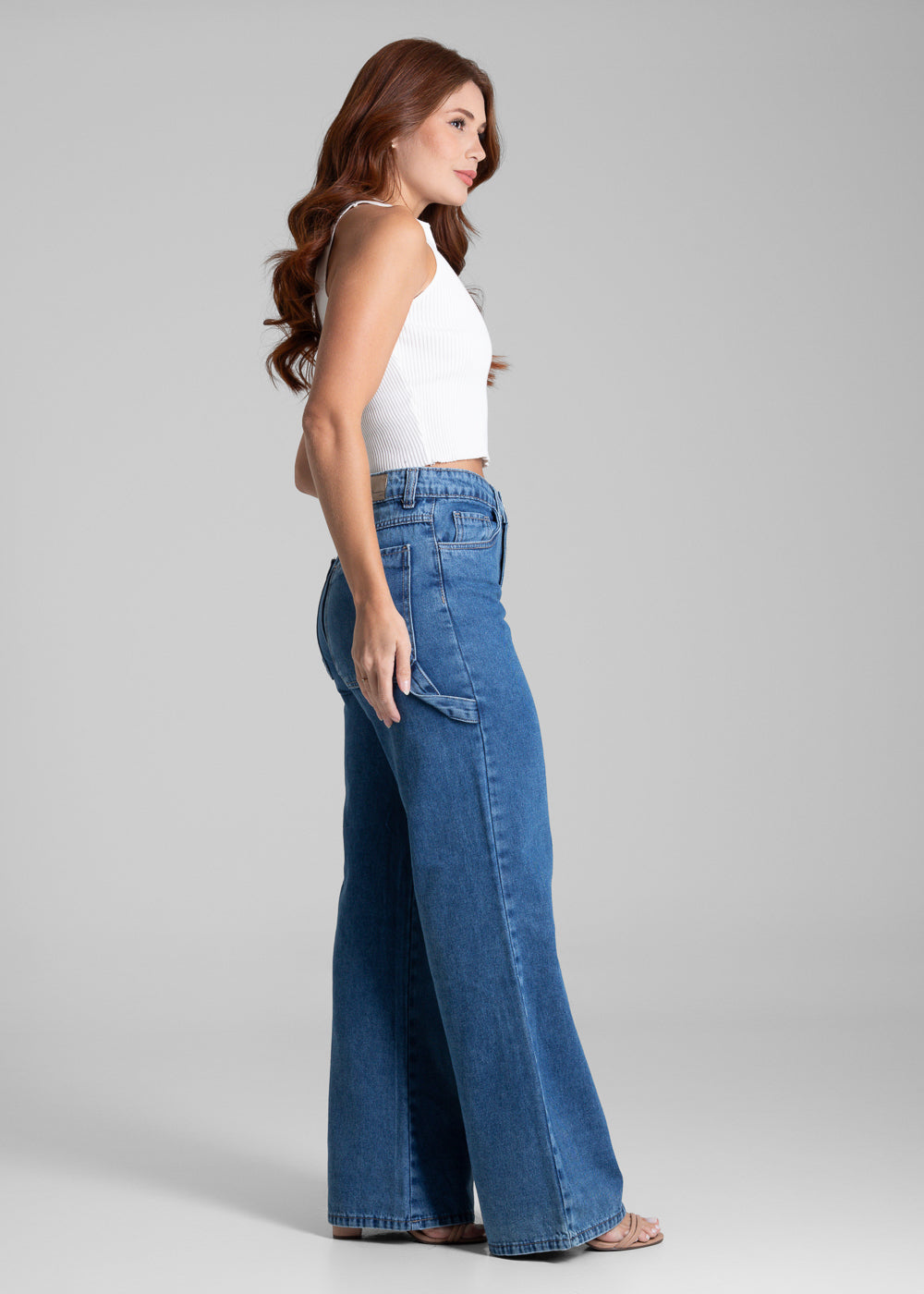 Calça Jeans Sawary Wide Leg - 281921 AZUL