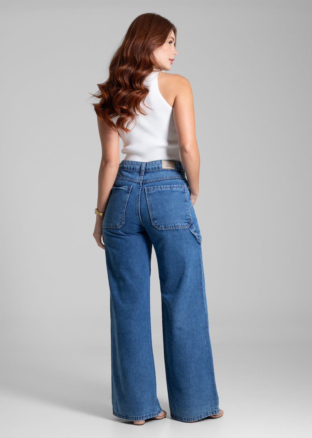 Calça Jeans Sawary Wide Leg - 281921 AZUL