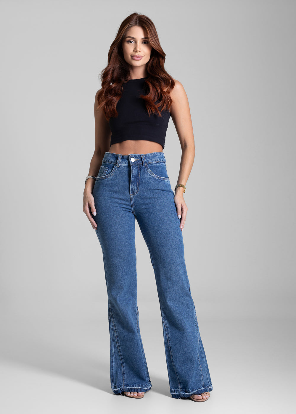Calça Jeans Sawary Boot Cut - 281922 AZUL