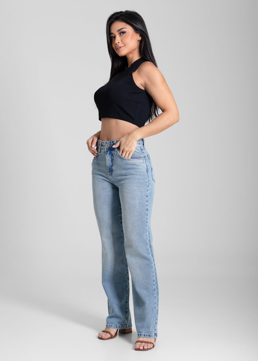 Calça Jeans Sawary Reta - 281923 AZUL