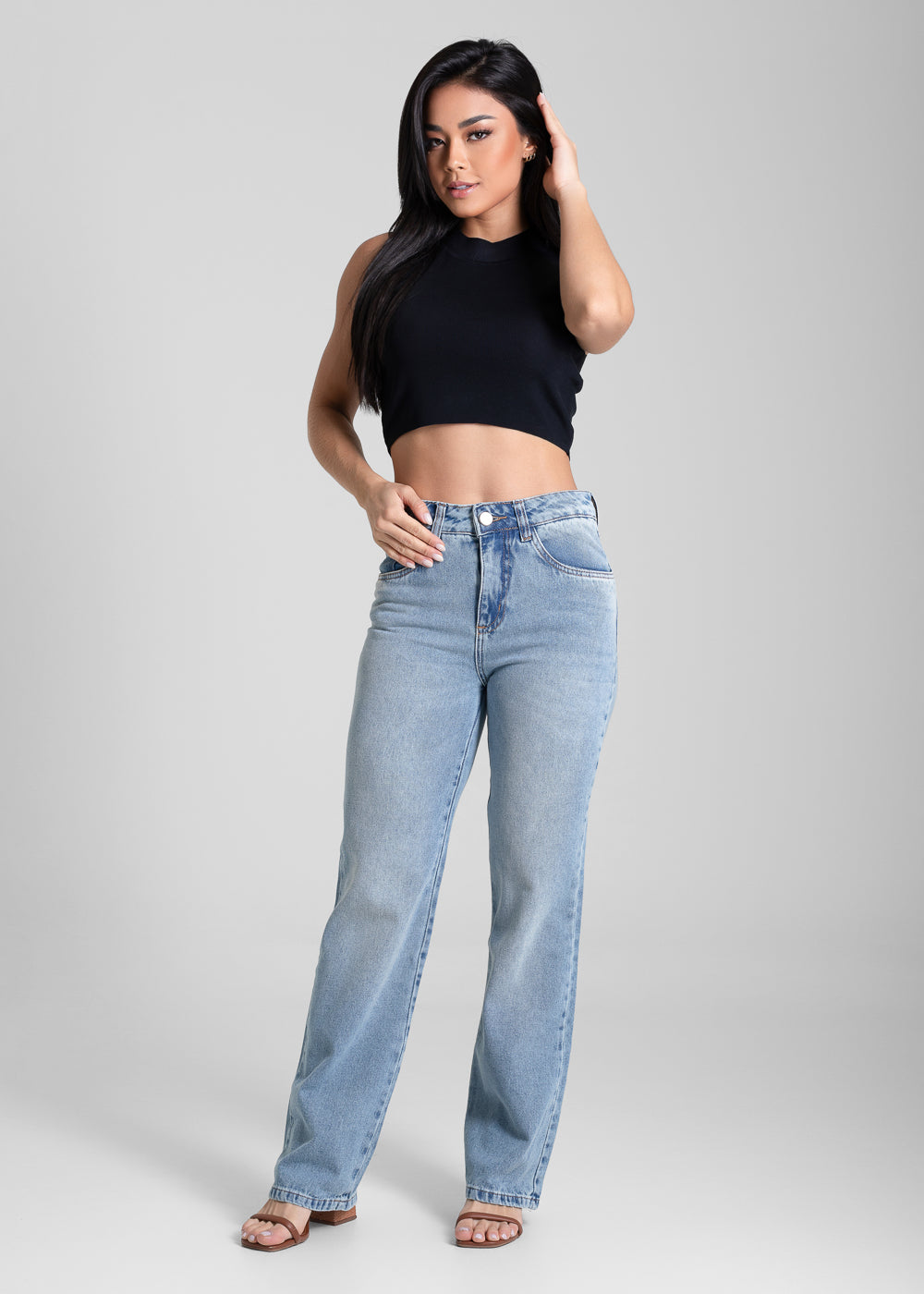 Calça Jeans Sawary Reta - 281923 AZUL